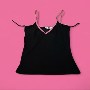 Black and pink cami top